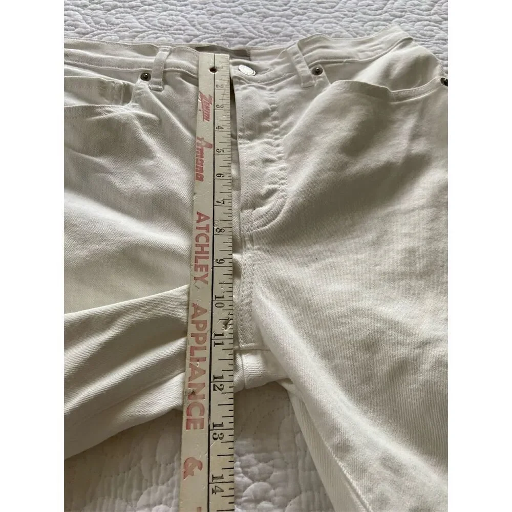 Everlane High Rise Skinny Jeans White Stretch Denim Size 10 - Picture 10 of 11